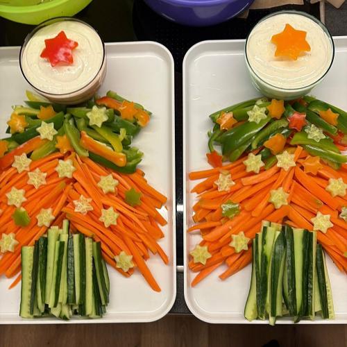 Christbaum aus Gemüse