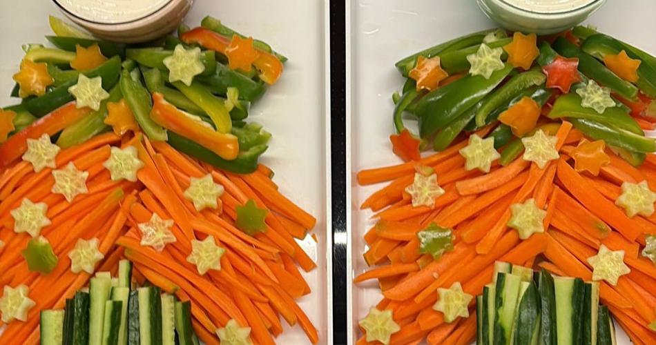 Christbaum aus Gemüse