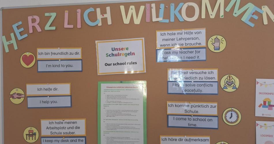 Unsere Schulregeln in zwei Sprachen